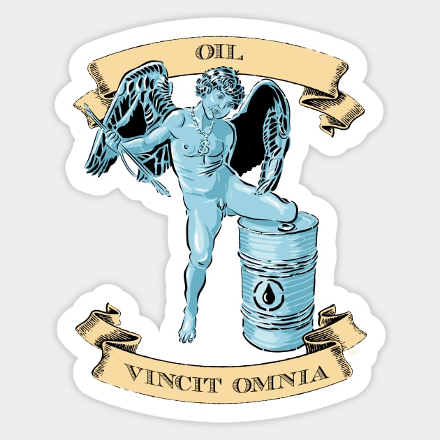 OIL VINCIT OMNIA Sticker by maxsax